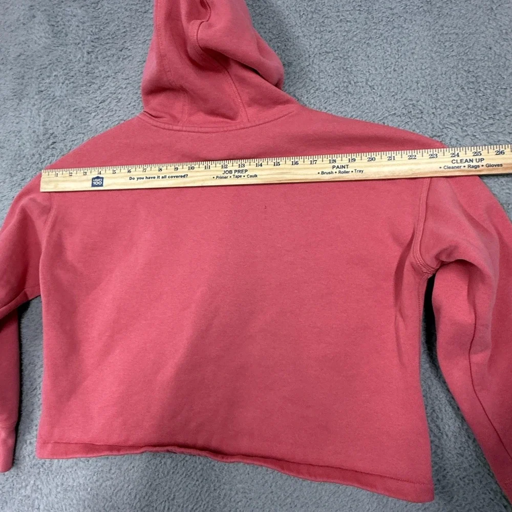 Nike Hoodie Girls XL Pink Fleece Cropped Pullover Swoosh‎ Logo DM8888-622